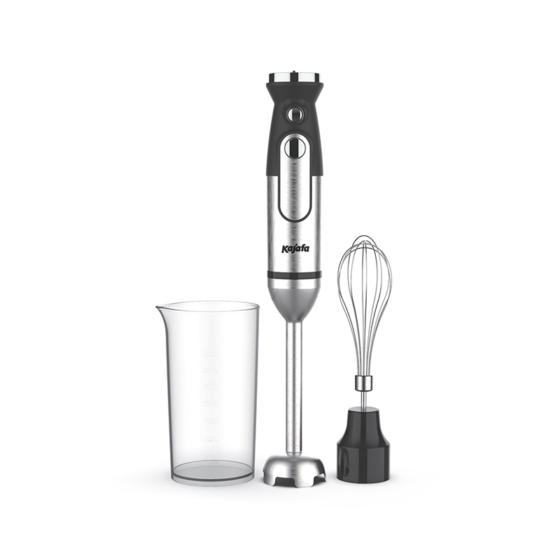 HB835BC Stabmixer, 3-in-1-Stabmixer-Set, 1000 W, ergonomischer Stabmixer, Edelstahl-Mixer mit Turbo-Knopf und 2 Klingen, 600-ml-Becher, Schneebesen, spülmaschinenfest, BPA-frei, Schwarz