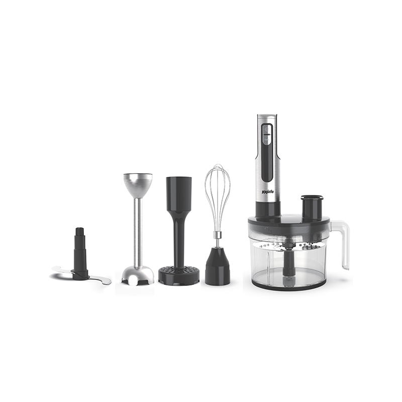 HB855BCEF Edelstahl-Multifunktions-Schnellmixer-Set mit 1000 W, mit Küchenmaschine, Zerkleinerer, Schneidemaschine, Schneebesen, Becher, Stampfer