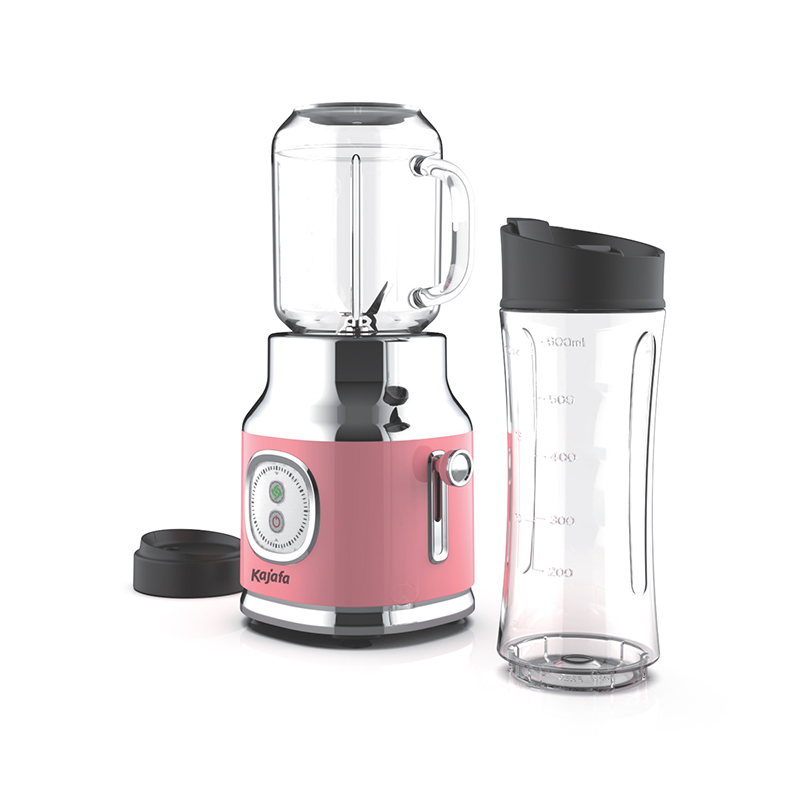 BL389B-P4 Smoothie-Mixer mit scharfen Klingen, persönlicher Mini-Mixer für Shakes und Smoothies, Mixer für die Küche mit Mixen, BPA-freier Reisebecher und 600 ml Mason Cup