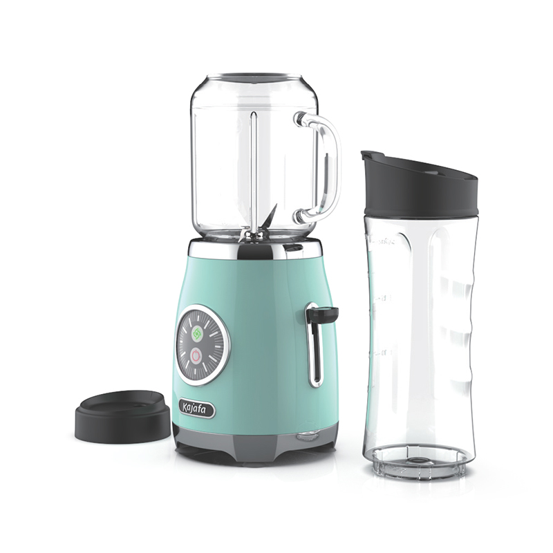 BL399B-P4 Smoothie-Mixer mit scharfen Klingen, persönlicher Mini-Mixer für Shakes und Smoothies, Mixer für die Küche mit Mixen, BPA-freier Reisebecher und 600 ml Mason Cup