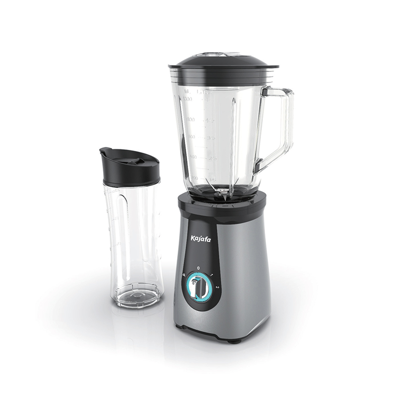 BL-385B-G Smoothie-Mixer mit scharfen Klingen, persönlicher Mini-Mixer für Shakes und Smoothies mit 2 einstellbaren Geschwindigkeiten, Mixer für die Küche mit Mixen, BPA-freier Reisebecher und Glaskrug